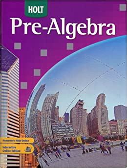 Pre-Algebra Book Image