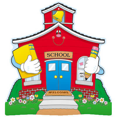 School Building Cartoon